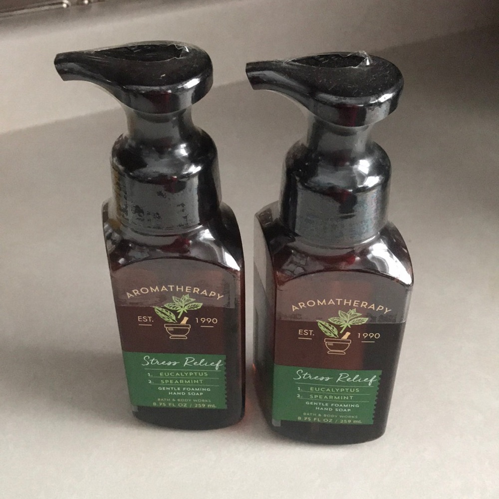 Aromatherapy stress relief hand soap
